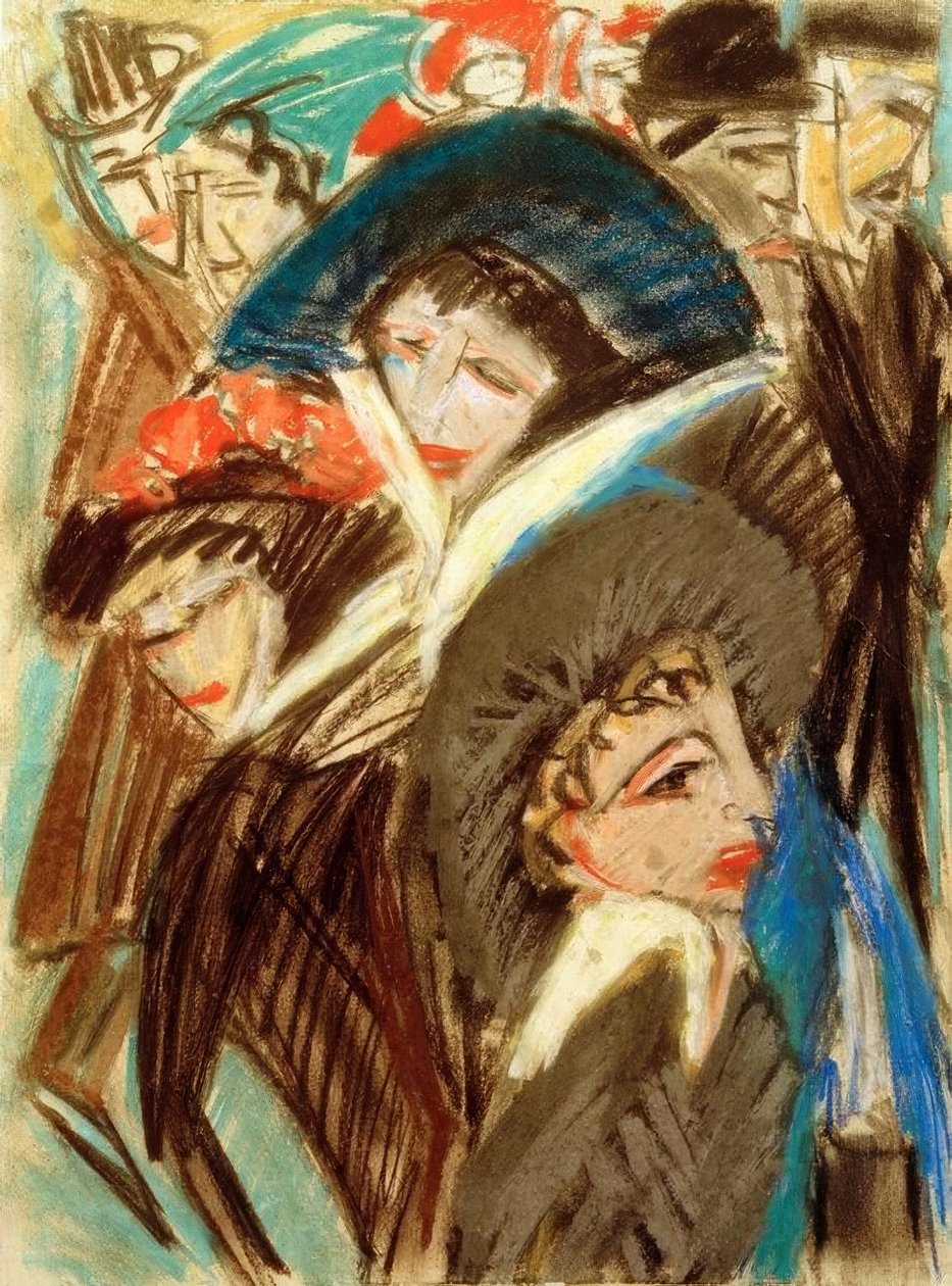 Kvinder på gaden af Ernst Ludwig Kirchner