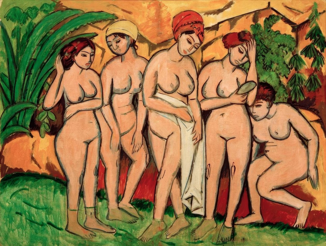 Kvinder i badet af Ernst Ludwig Kirchner