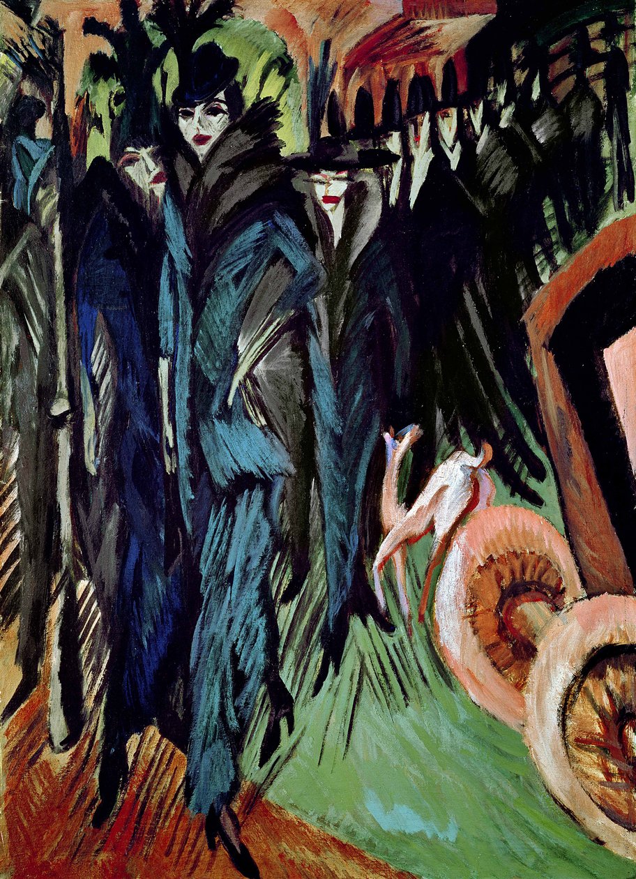 Friedrichstrasse af Ernst Ludwig Kirchner