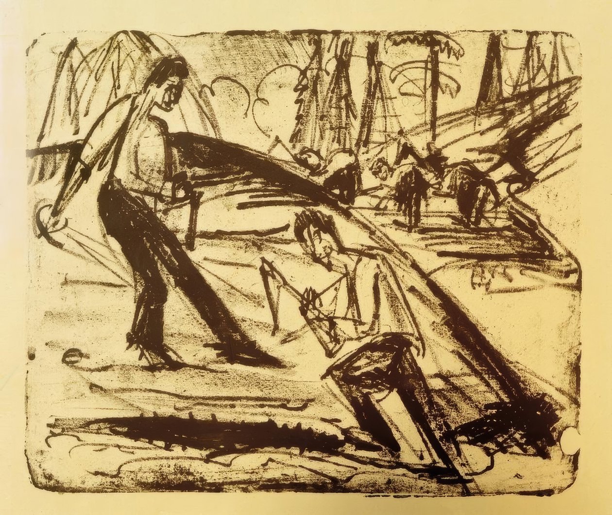 Forårs arbejde af Ernst Ludwig Kirchner