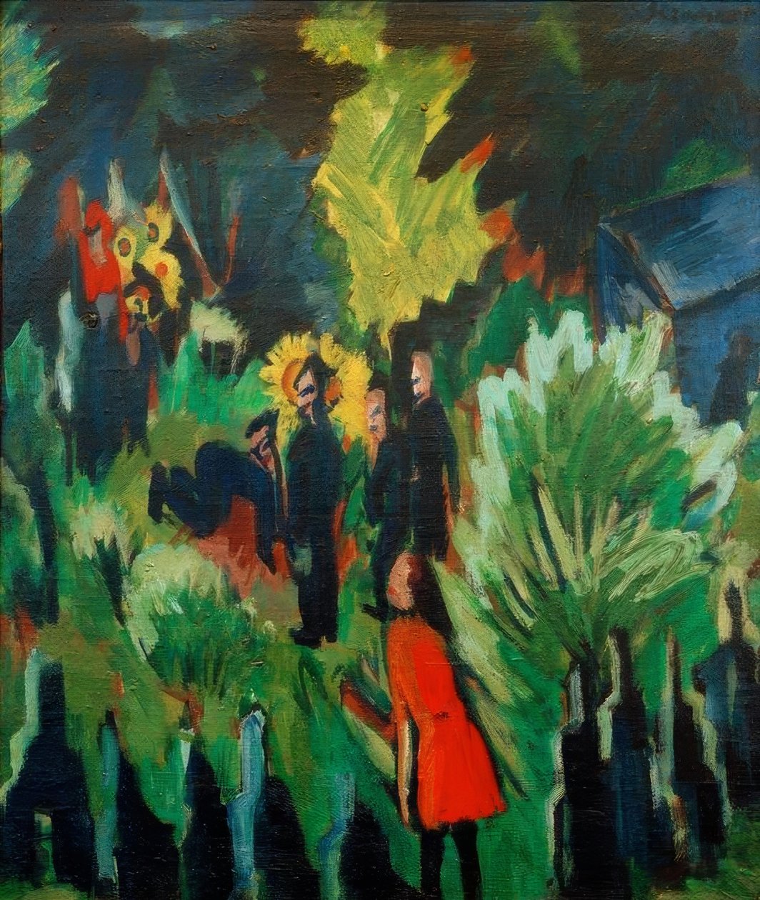 Graef garden i Jena af Ernst Ludwig Kirchner