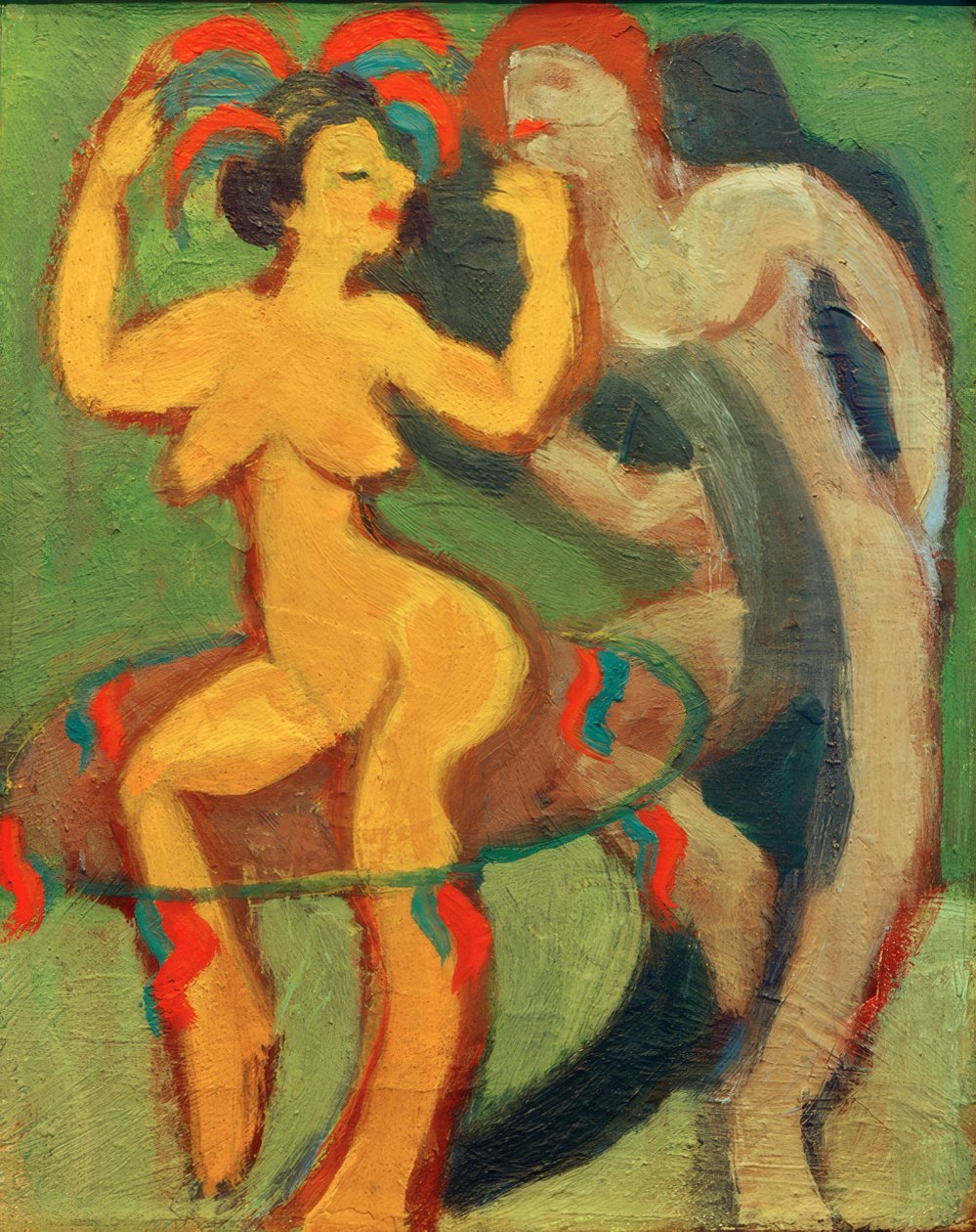 Gul danser med grå partner af Ernst Ludwig Kirchner