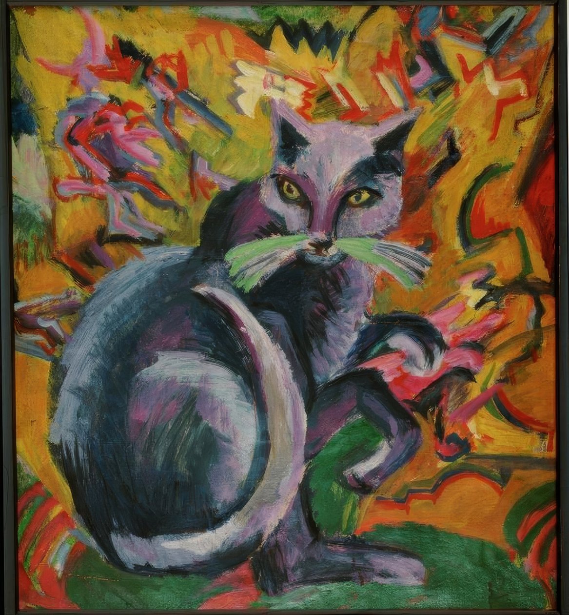 Grå tømmermænd på pude af Ernst Ludwig Kirchner