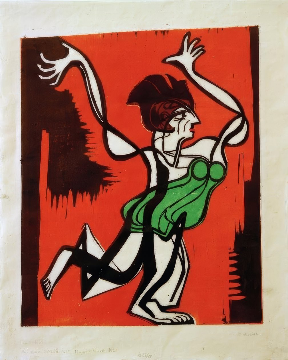 Gret Palucca af Ernst Ludwig Kirchner