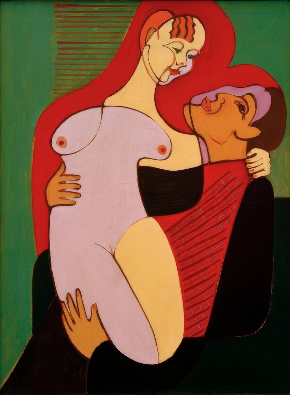 Store elskere (ægtepar Hembus) af Ernst Ludwig Kirchner