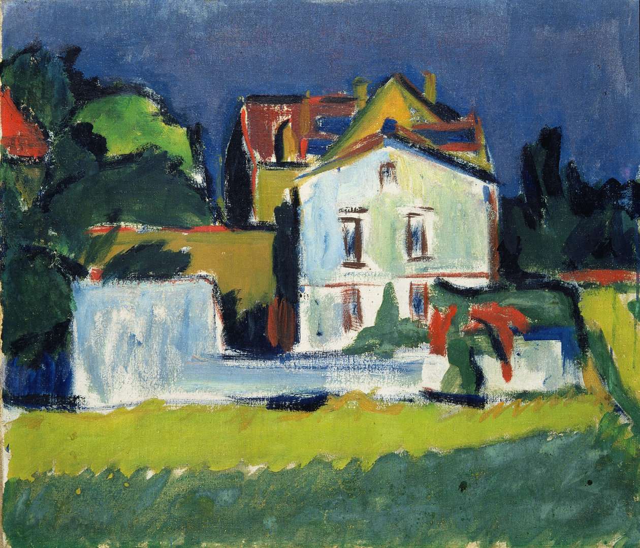 Hus i et Landskab af Ernst Ludwig Kirchner