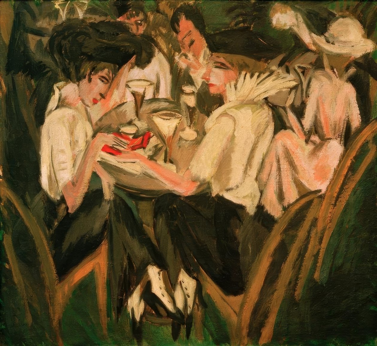 I caféhaven af Ernst Ludwig Kirchner