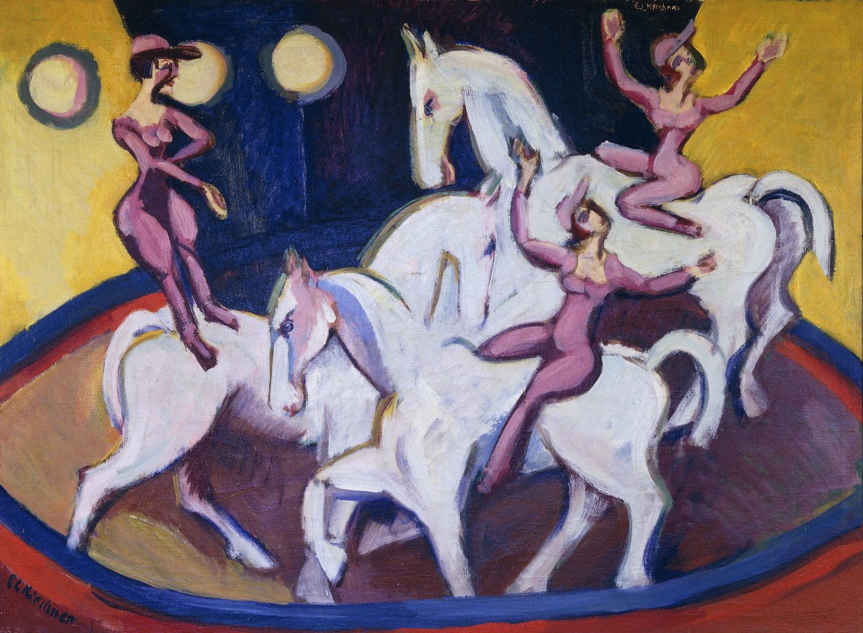 Jockey act, 1925 af Ernst Ludwig Kirchner