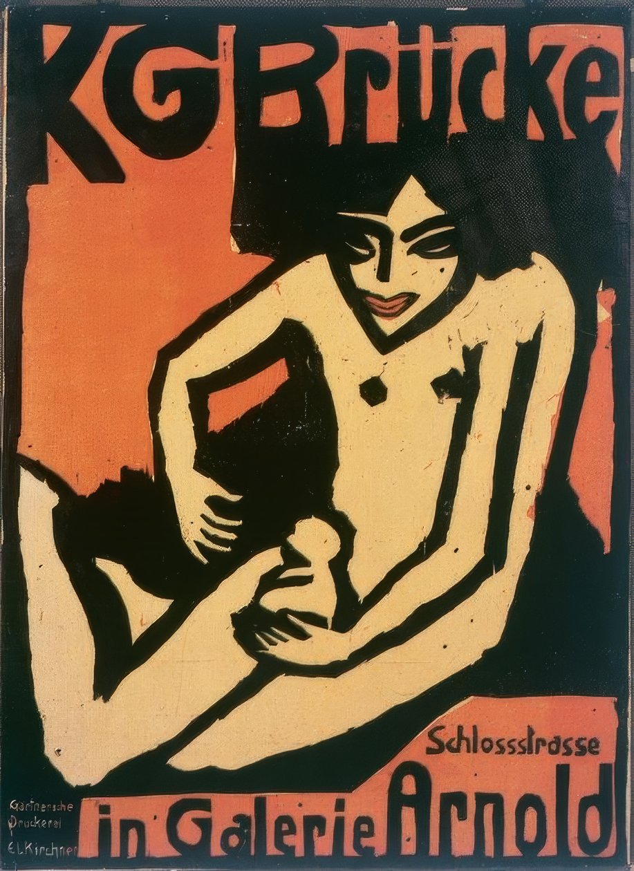 KG Brücke / i Galerie Arnold af Ernst Ludwig Kirchner
