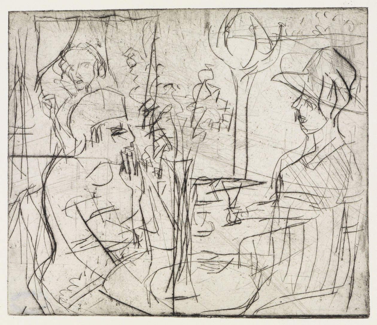 Grusgrave/På caféen af Ernst Ludwig Kirchner