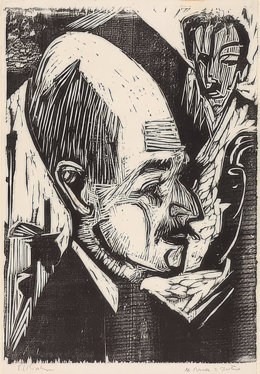 Leder Dr. Landmand. 1921 af Ernst Ludwig Kirchner