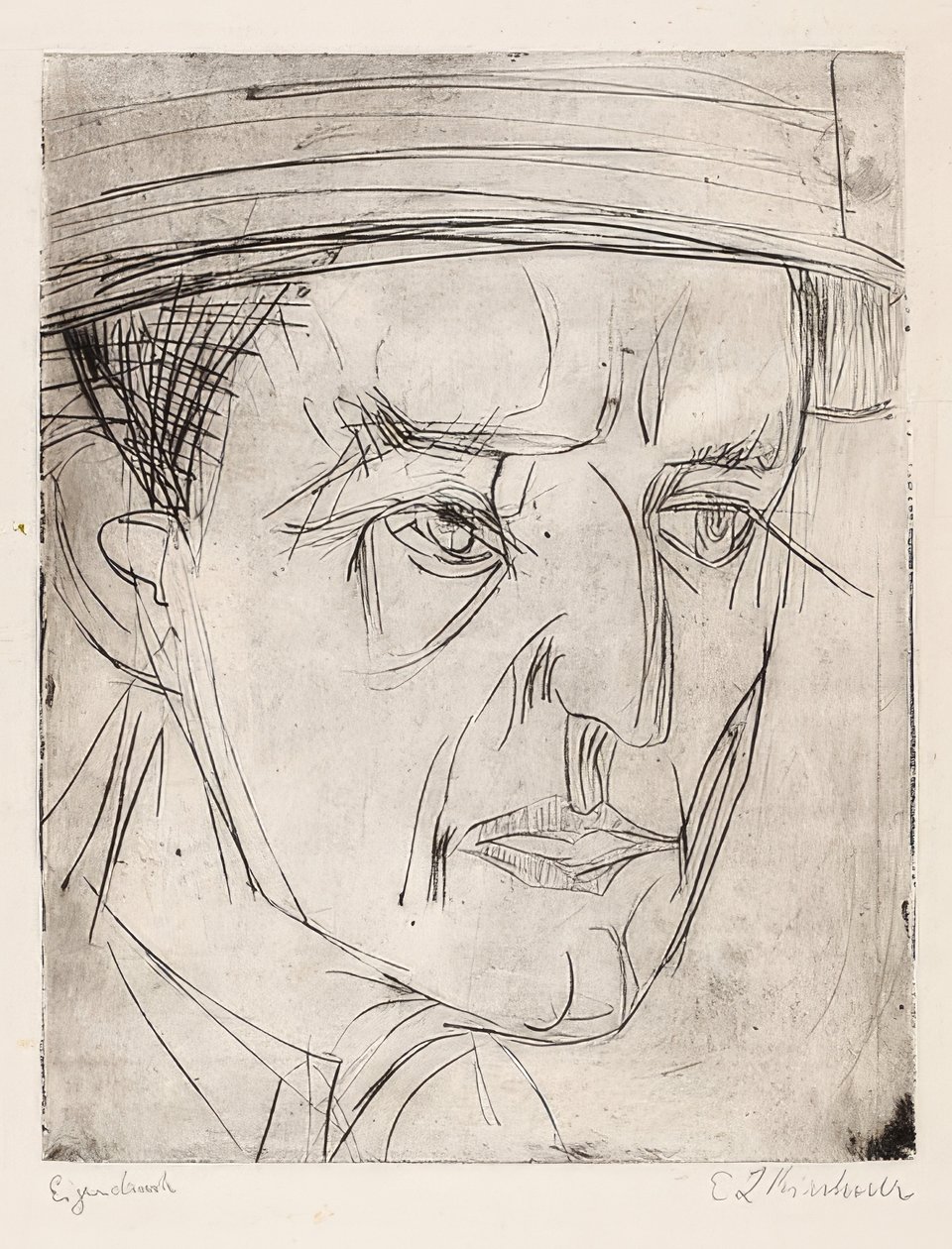 Leder Dr. Grisebach. 1920 af Ernst Ludwig Kirchner