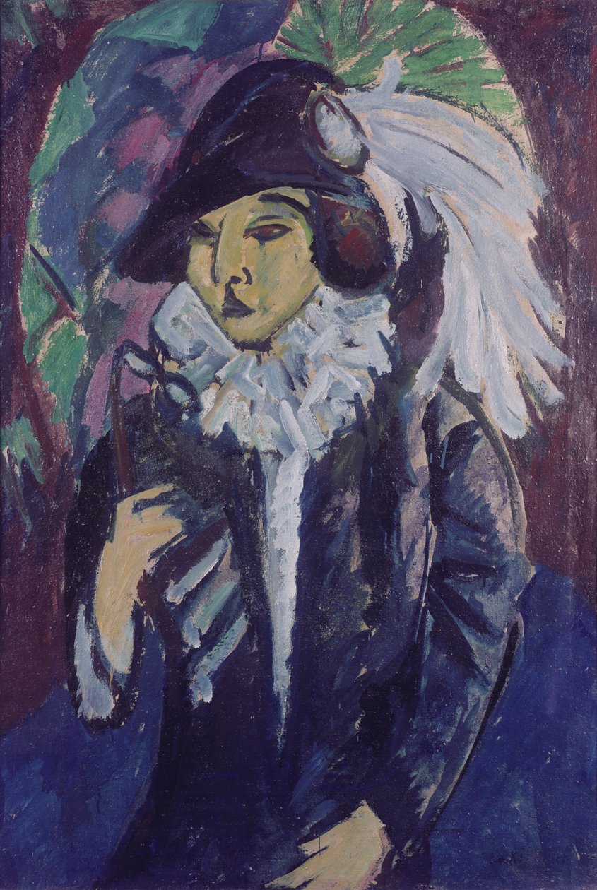 Lady in the Park, 1912 af Ernst Ludwig Kirchner