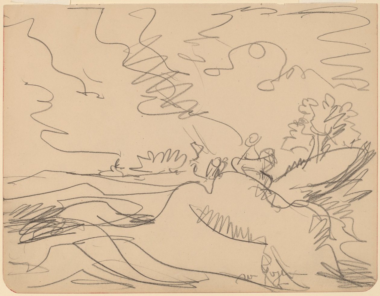 Landskab i Taunus af Ernst Ludwig Kirchner