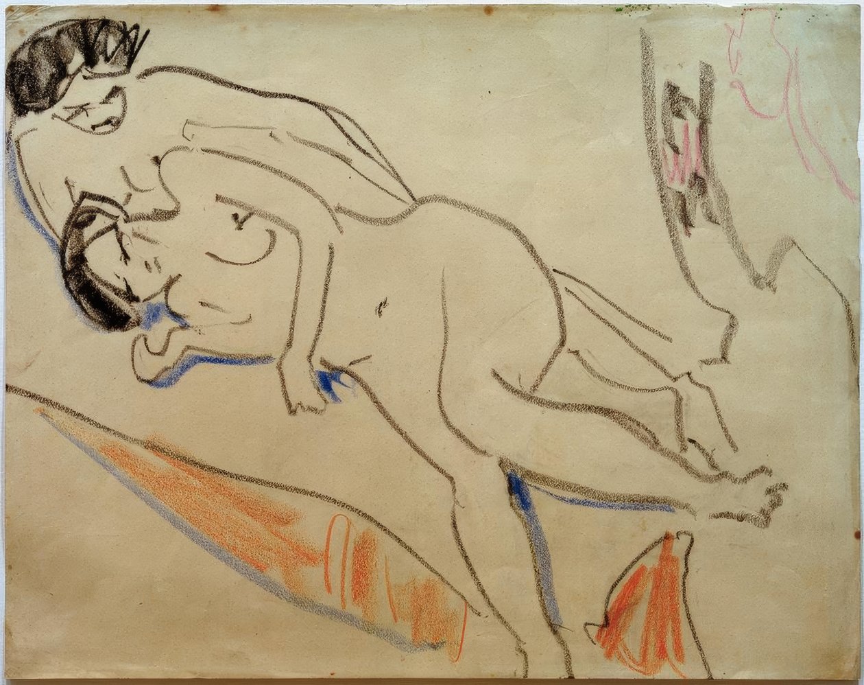 Liggende par af Ernst Ludwig Kirchner