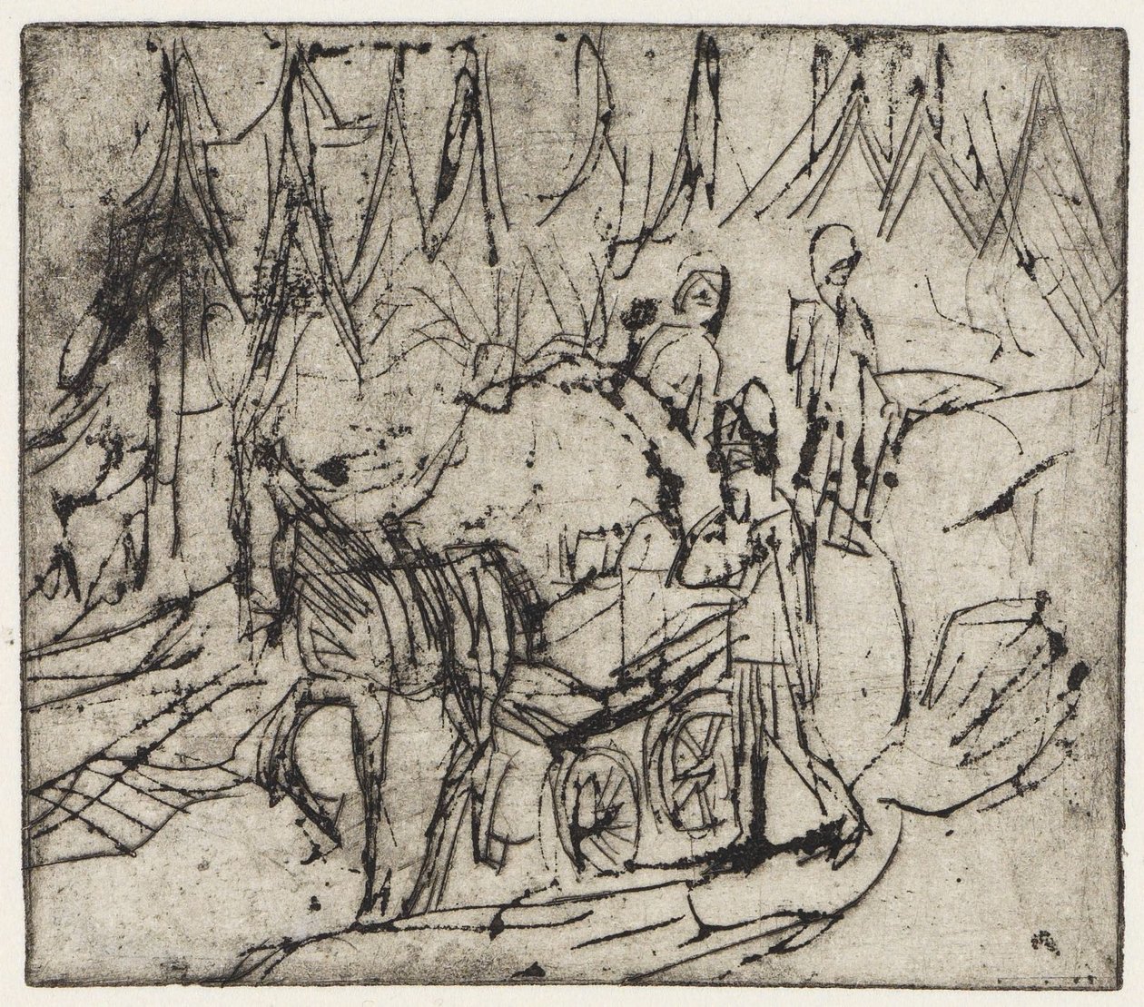 Mælkevogn af Ernst Ludwig Kirchner