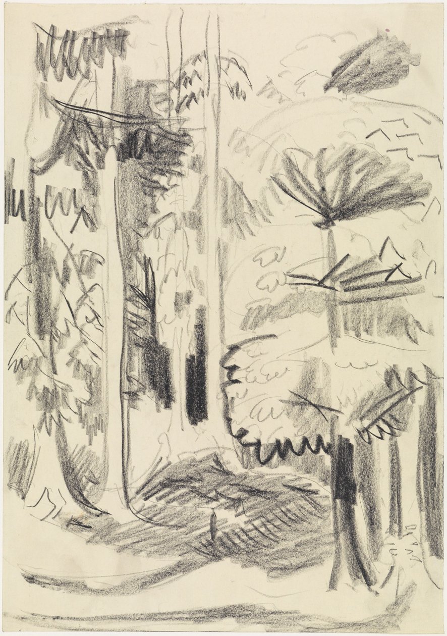 Blandet skov af Ernst Ludwig Kirchner