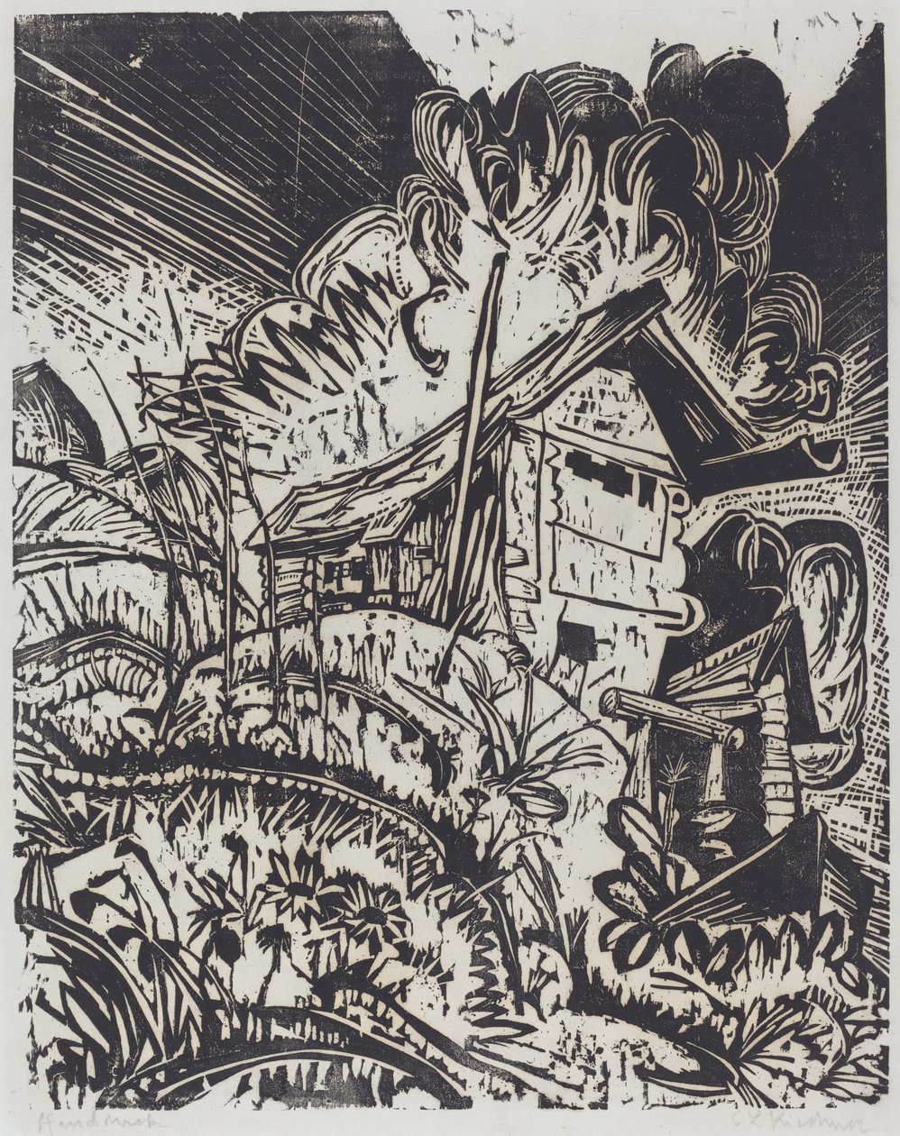 Bjerghus af Ernst Ludwig Kirchner