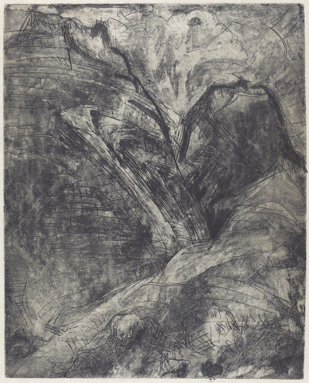 Bjerge (Berge) af Ernst Ludwig Kirchner