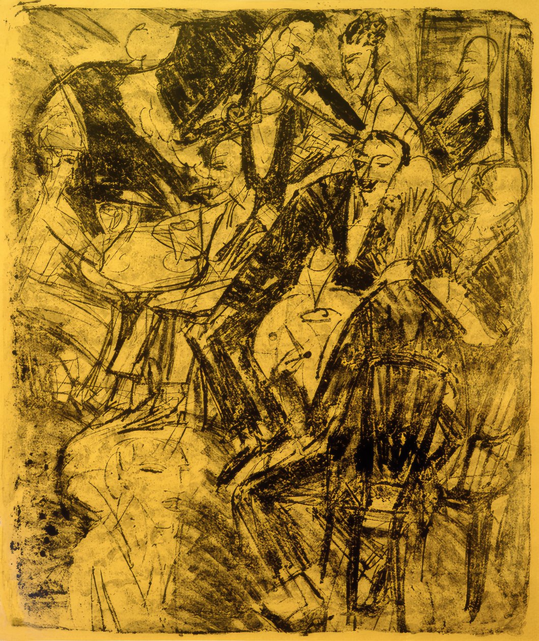 Musikrestaurant af Ernst Ludwig Kirchner