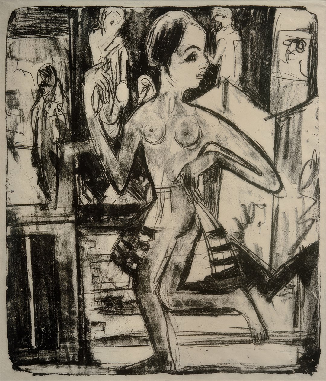 Nøgen danser af Ernst Ludwig Kirchner