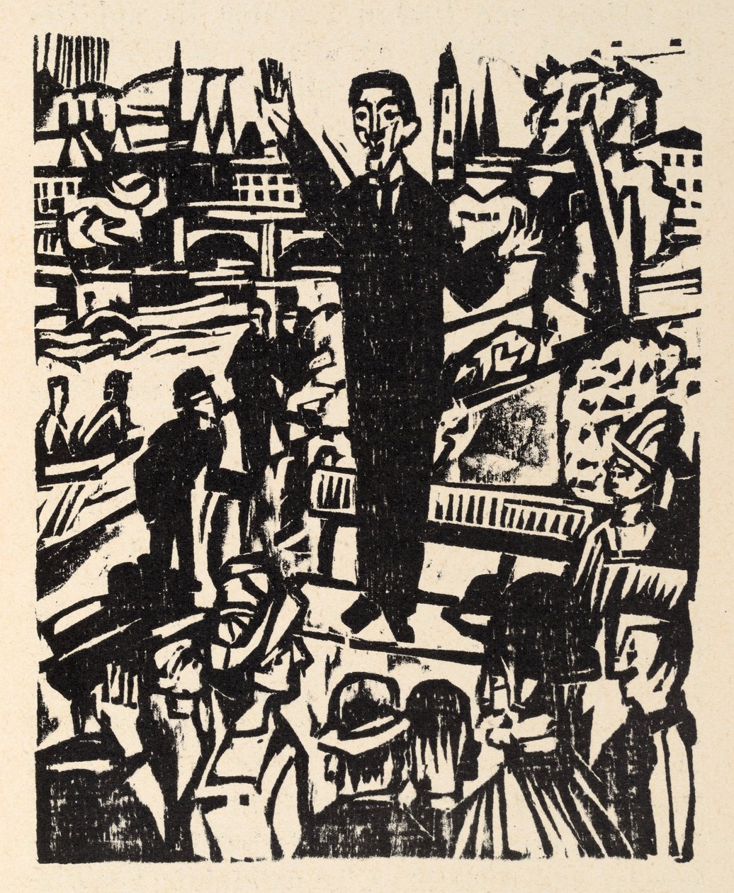 Ved hovedvejen. Fortællinger af Jakob Bosshart. Fredens apostel - Taleren af Ernst Ludwig Kirchner
