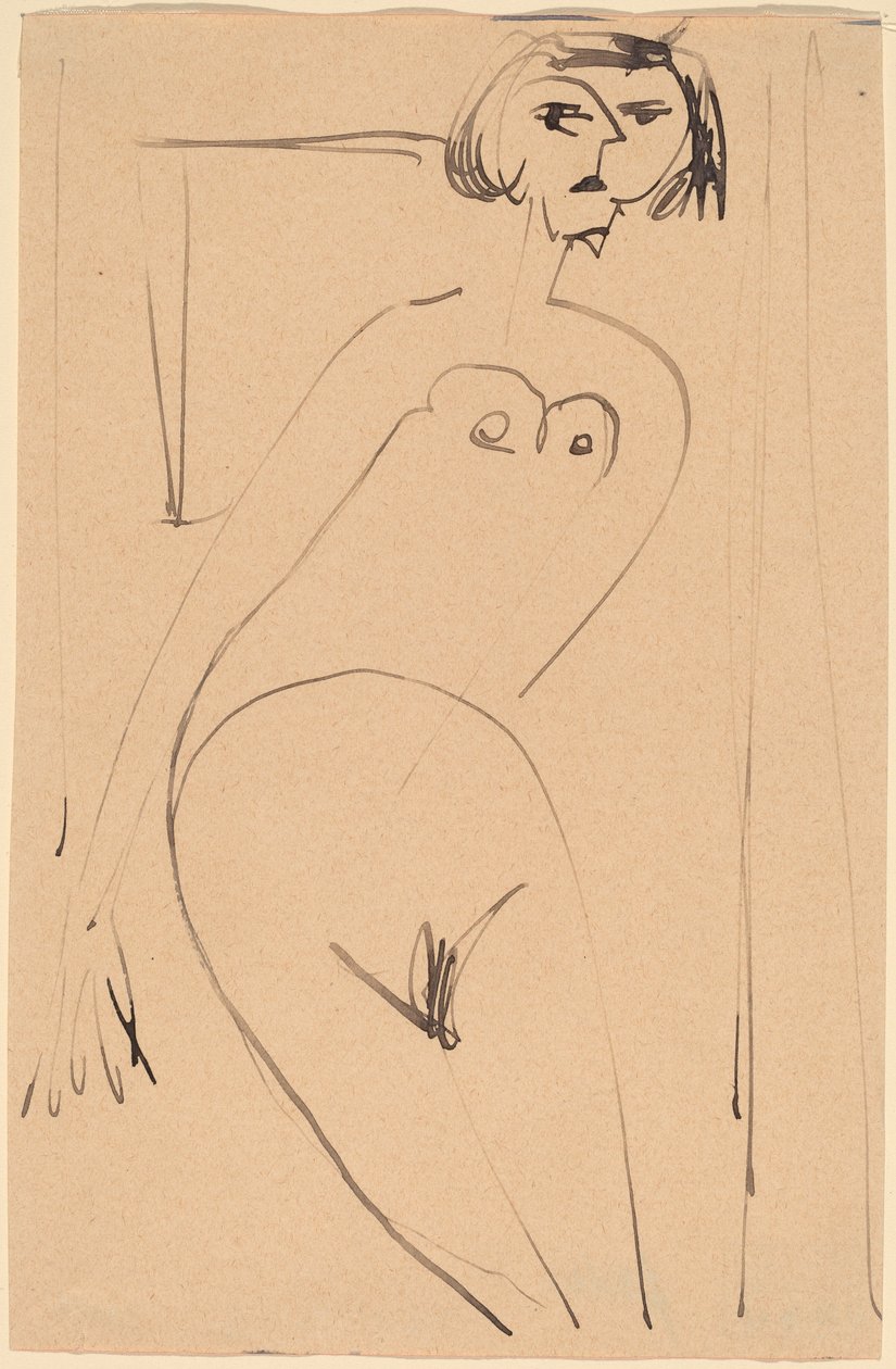 Nøgen af Ernst Ludwig Kirchner