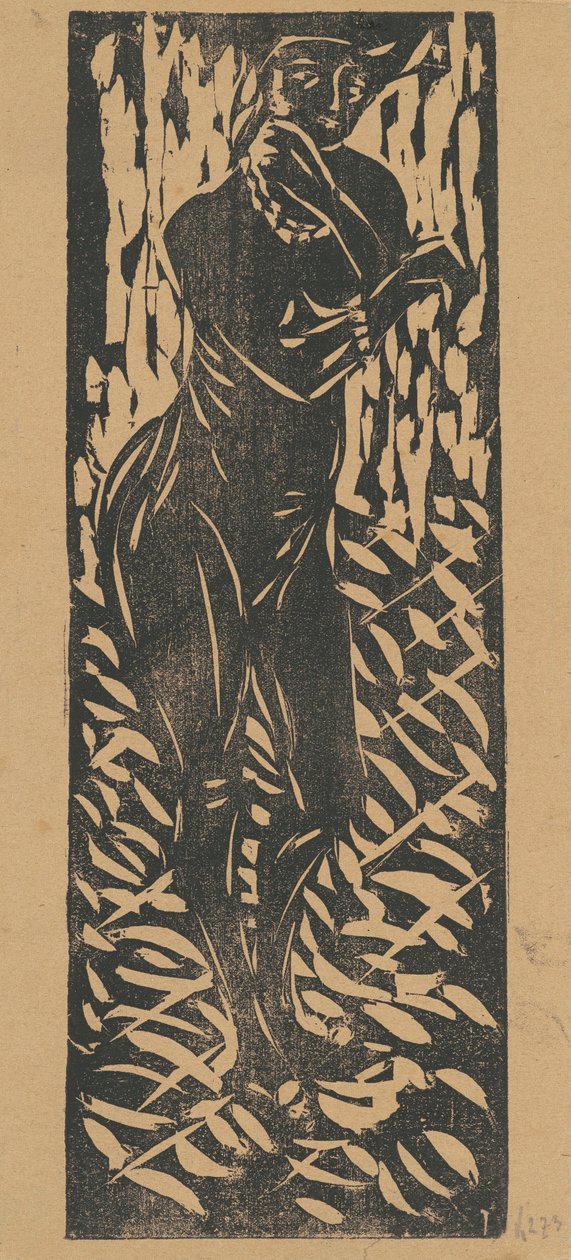 Nøgen med smykker af Ernst Ludwig Kirchner