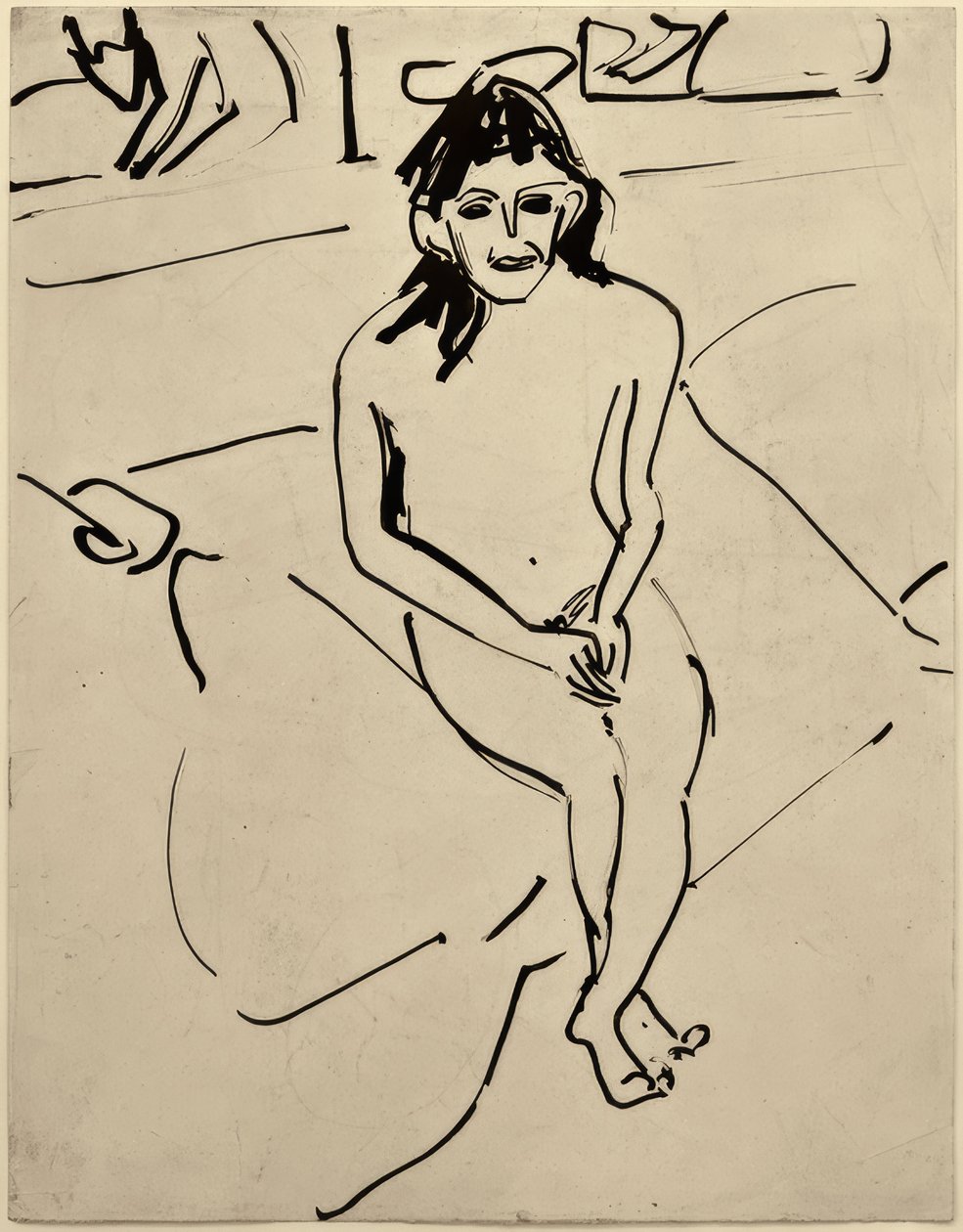 Uden titel (Marcella) af Ernst Ludwig Kirchner