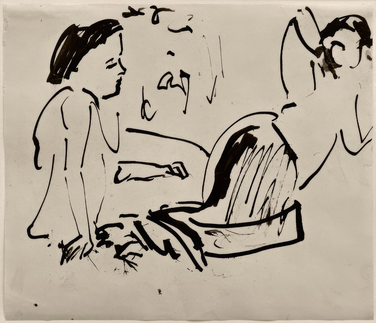 Uden titel (to kvinder, siddende) af Ernst Ludwig Kirchner