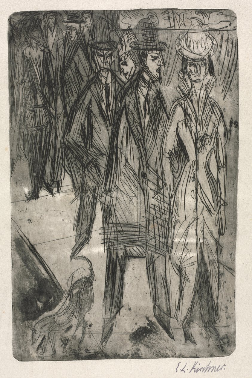 På gaden af Ernst Ludwig Kirchner