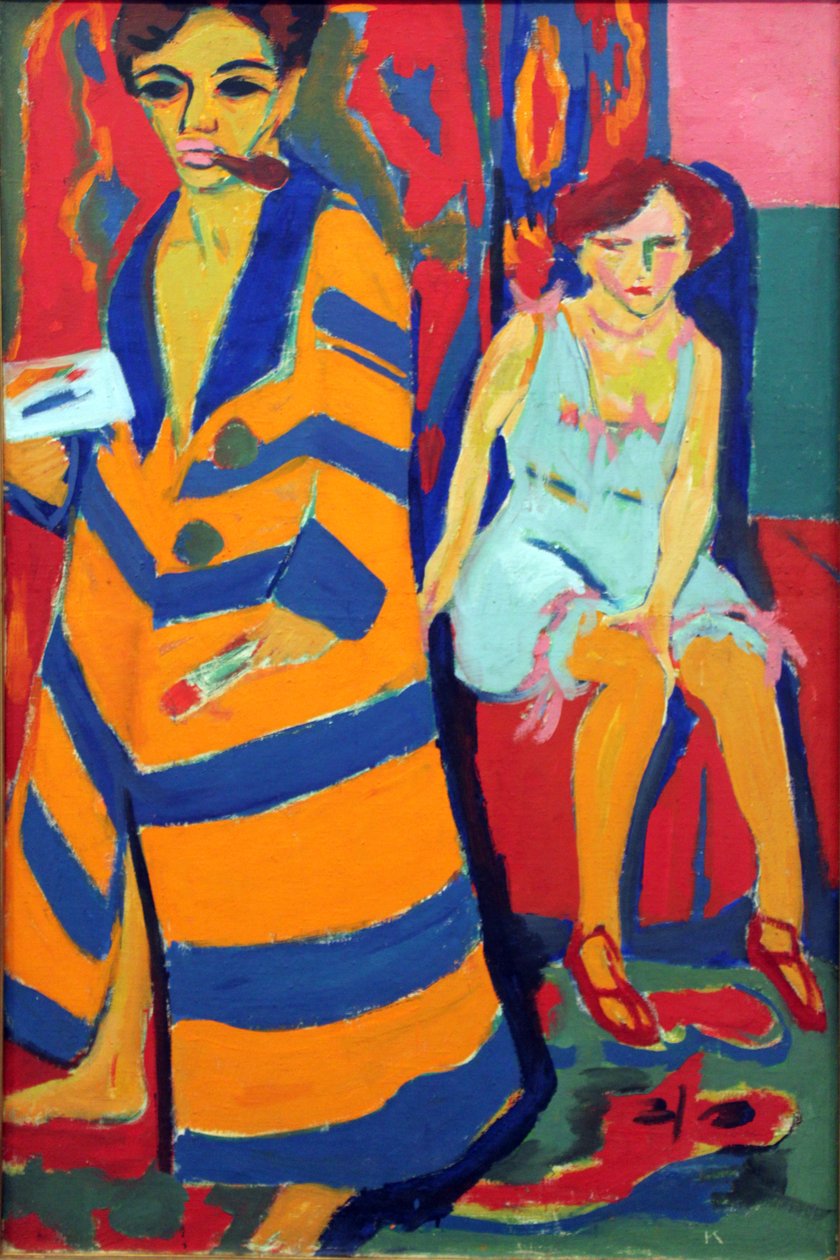 Maler og model af Ernst Ludwig Kirchner
