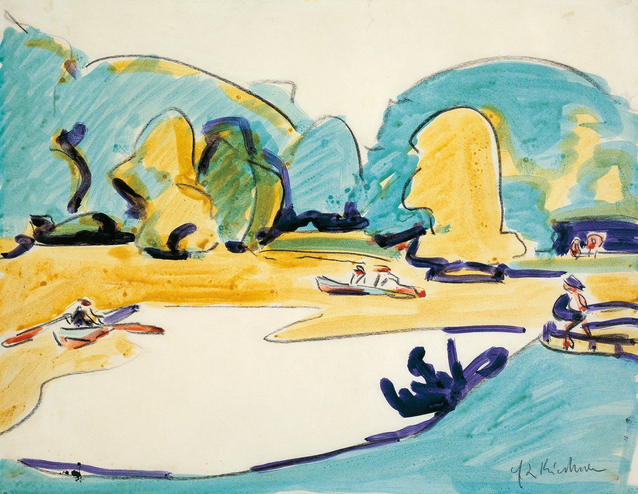 Park i Dresden af Ernst Ludwig Kirchner