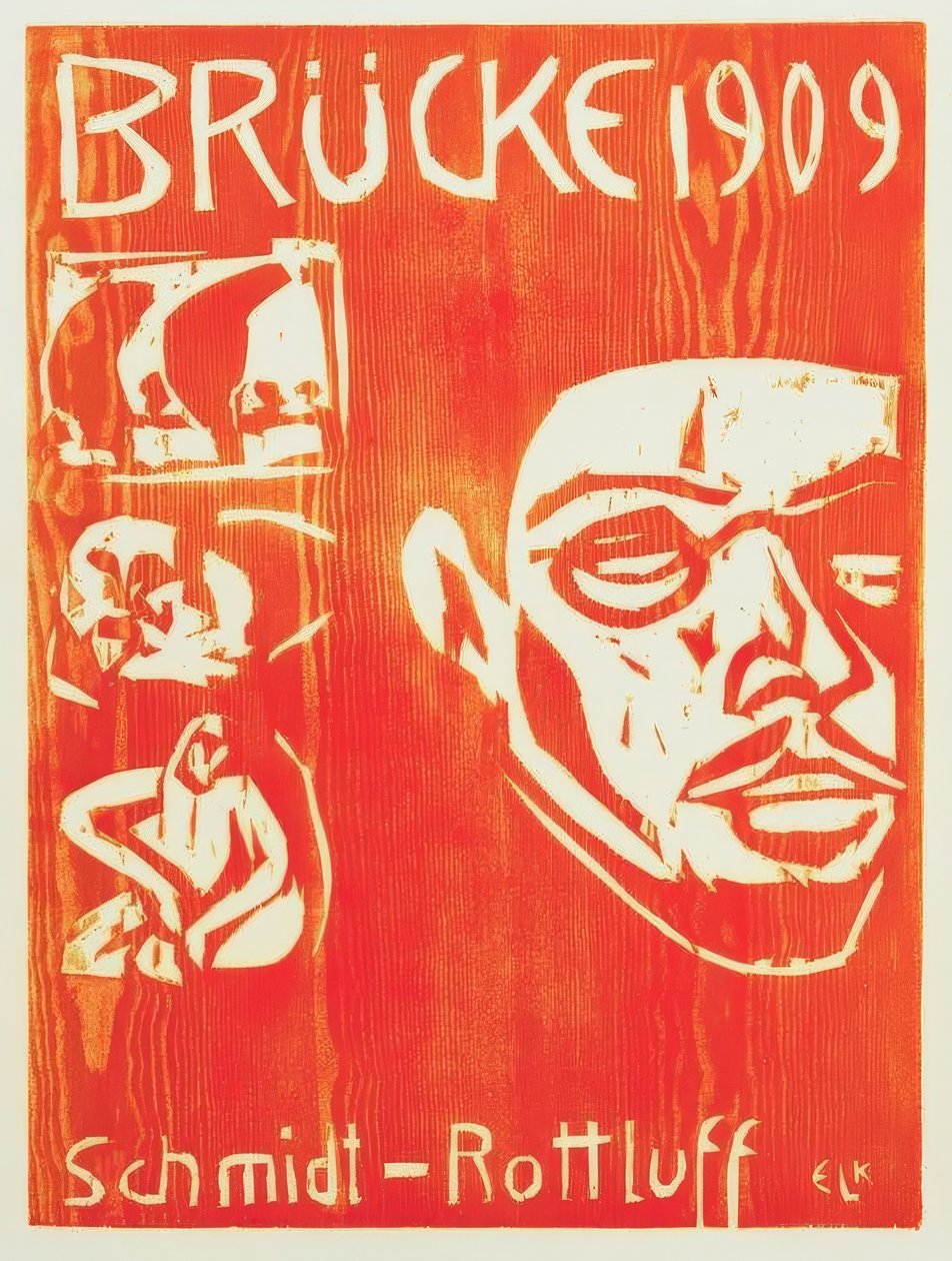 Portræt Schmidt-Rottluff af Ernst Ludwig Kirchner