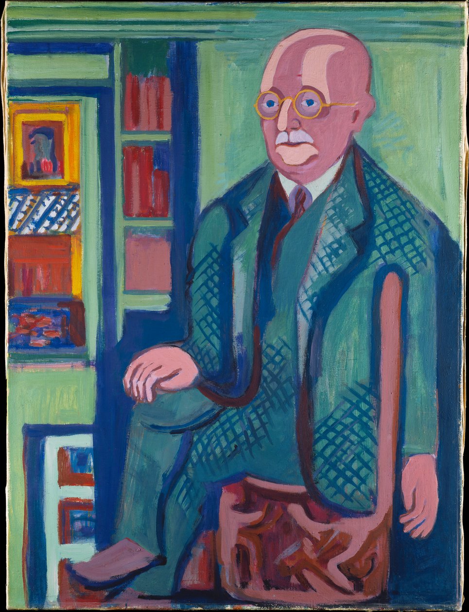 Portræt af dr. Carl Hagemann af Ernst Ludwig Kirchner