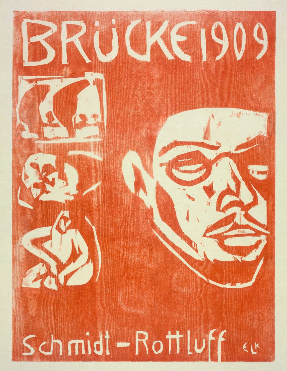 Portræt af Schmidt-Rottluff, 1909 af Ernst Ludwig Kirchner