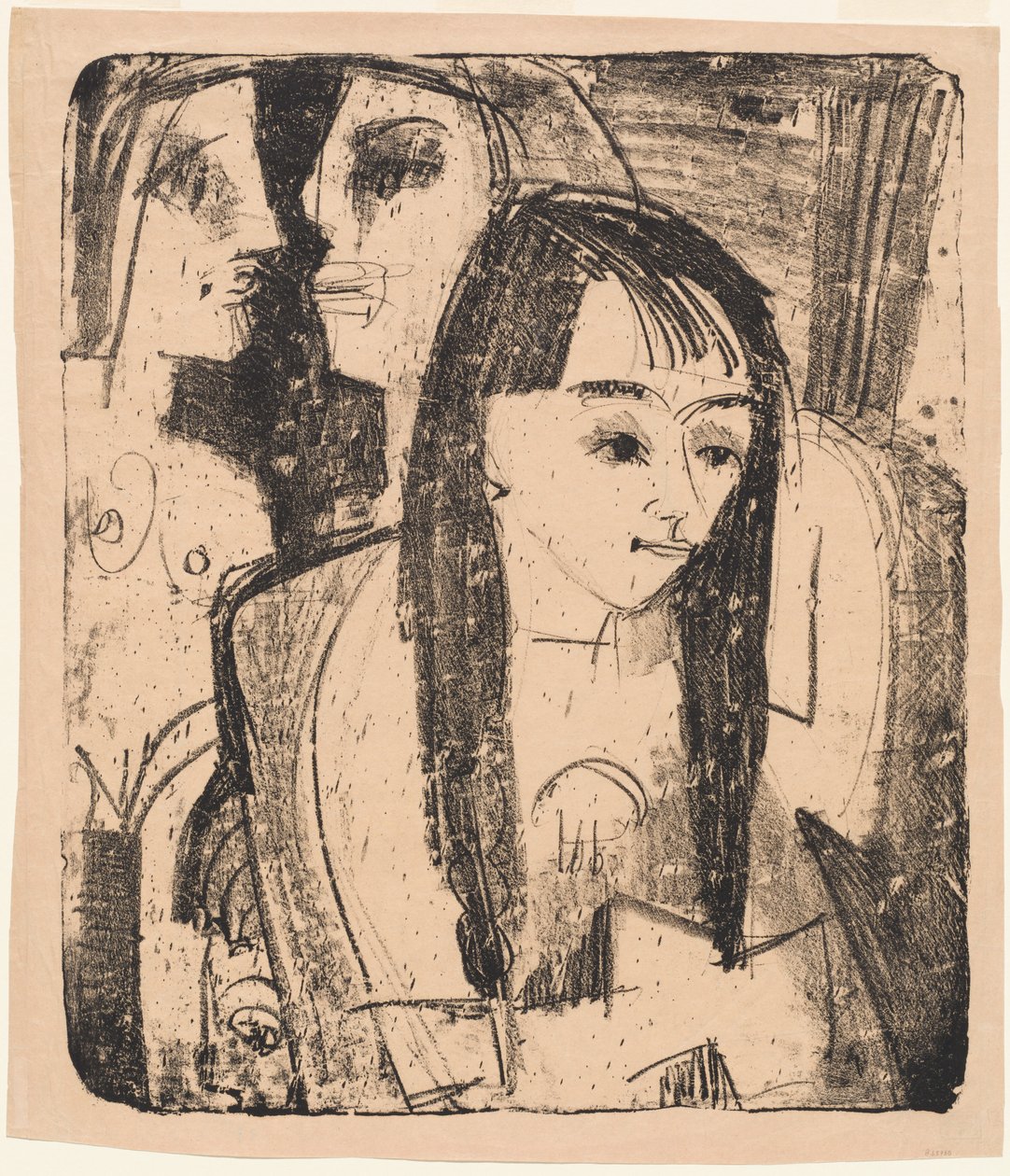 Portræt af en pige af Ernst Ludwig Kirchner