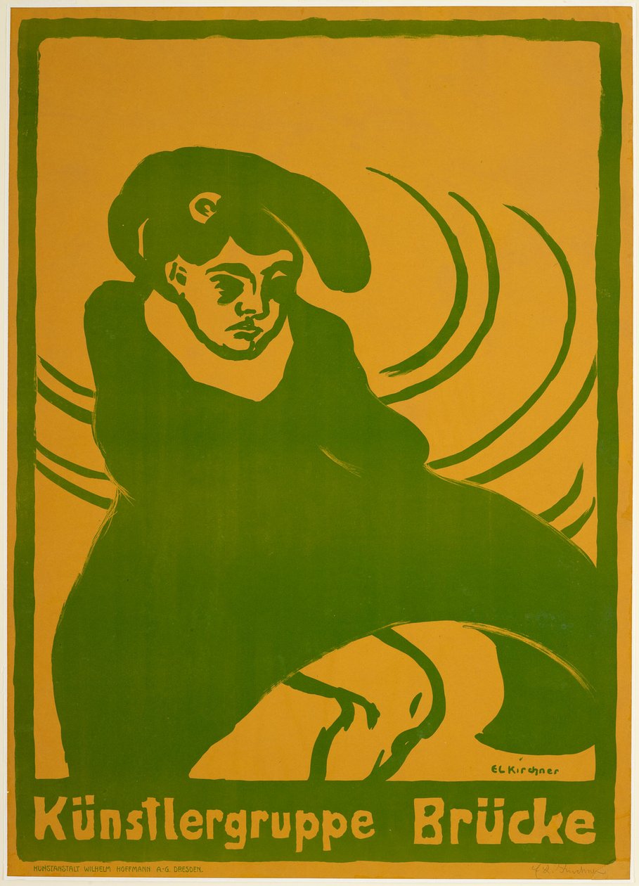 Plakat til Broen af Ernst Ludwig Kirchner