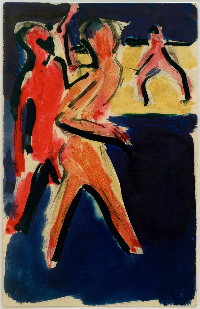 Postkort til Erich Heckel fra 23 af Ernst Ludwig Kirchner