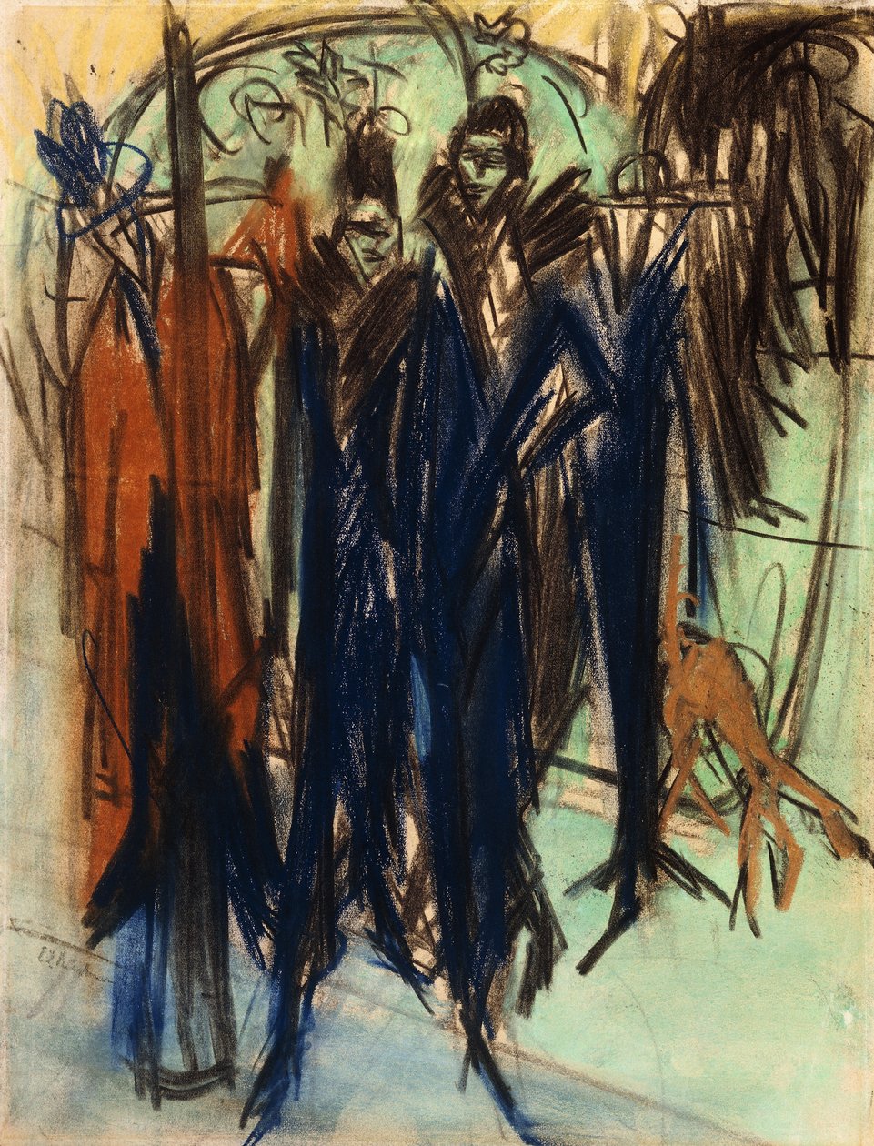 Prostitueret, Friedrichstrasse, Berlin af Ernst Ludwig Kirchner