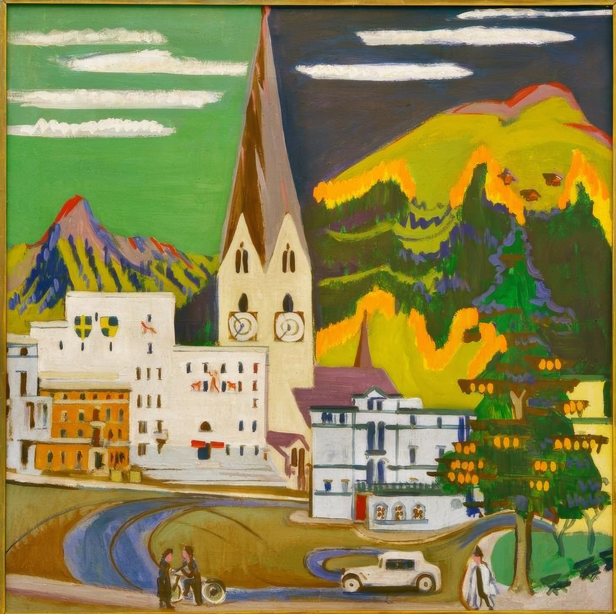 Rådhus Davos Platz af Ernst Ludwig Kirchner
