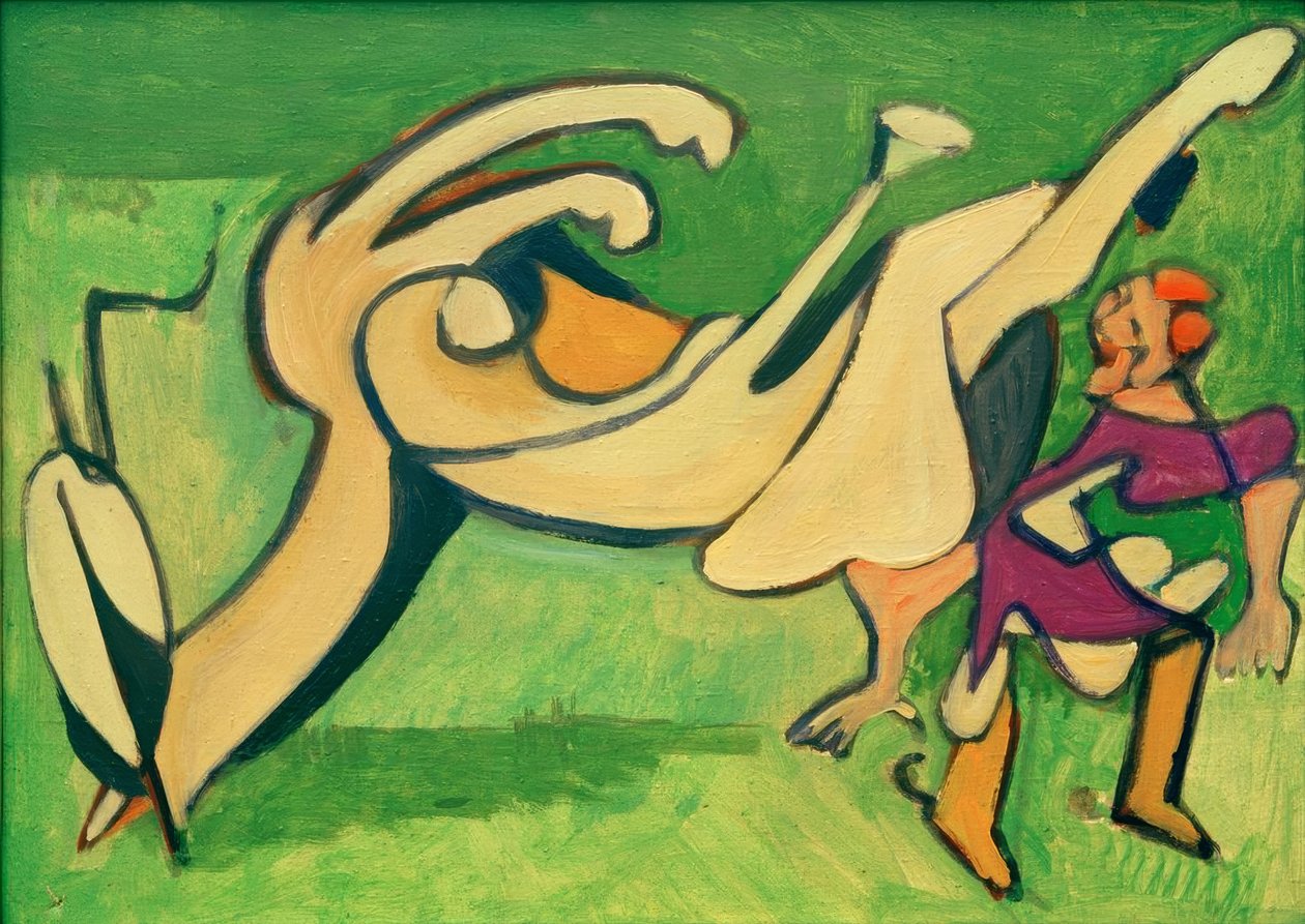 Rytter med faldet hest af Ernst Ludwig Kirchner