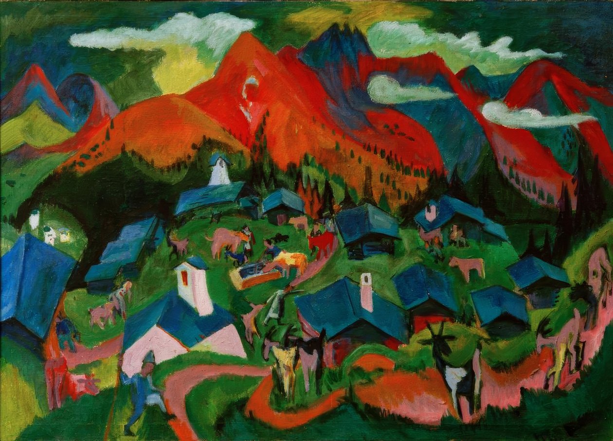 Dyrenes tilbagevenden, Stafelalp af Ernst Ludwig Kirchner