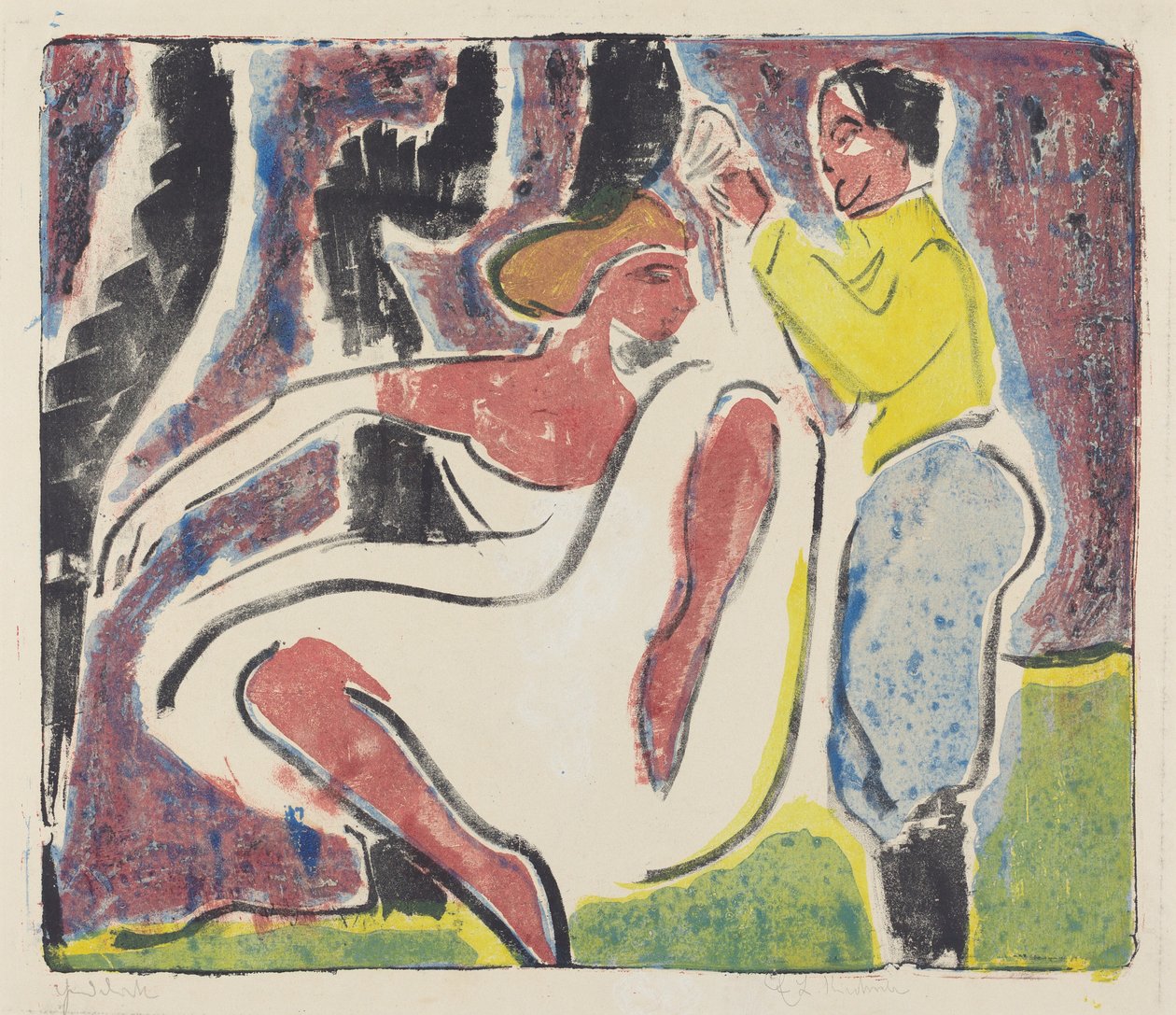 Russiske dansere af Ernst Ludwig Kirchner