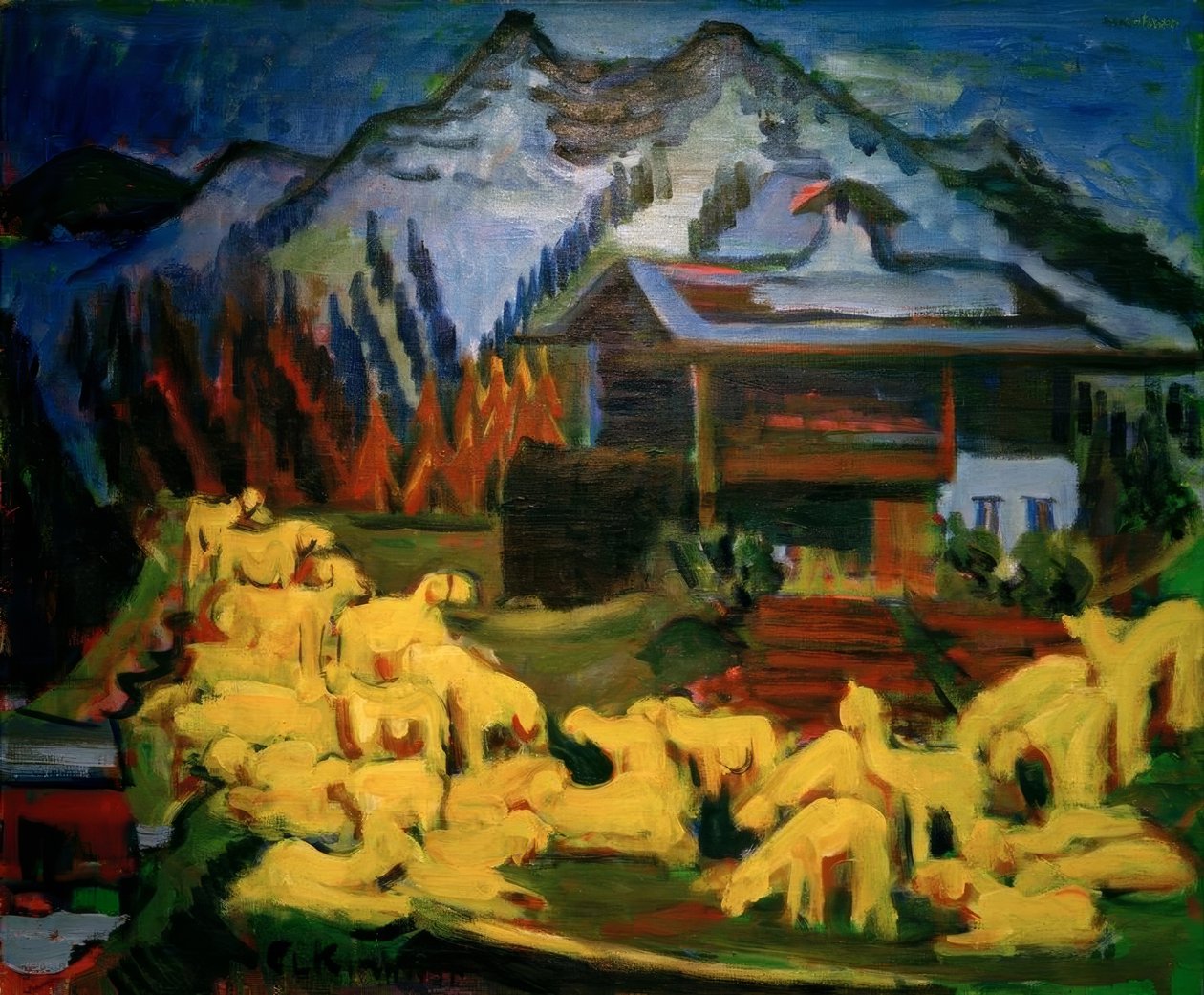 Flok får af Ernst Ludwig Kirchner