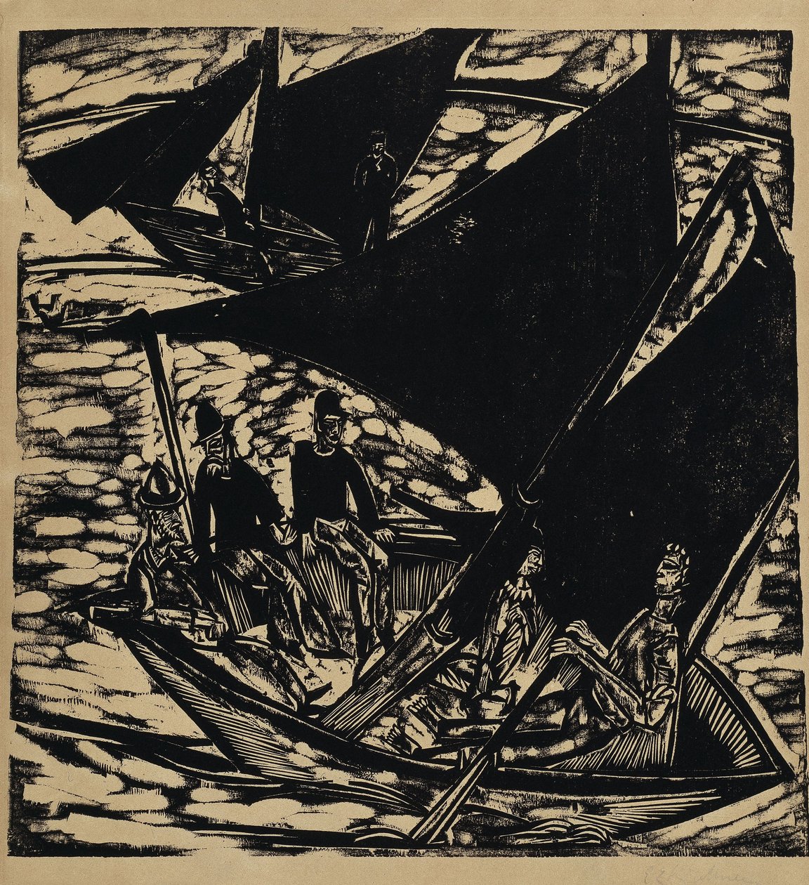 Sejlbåde ved Fehmarn af Ernst Ludwig Kirchner