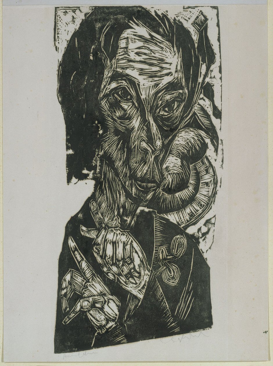 Selvportræt af Ernst Ludwig Kirchner