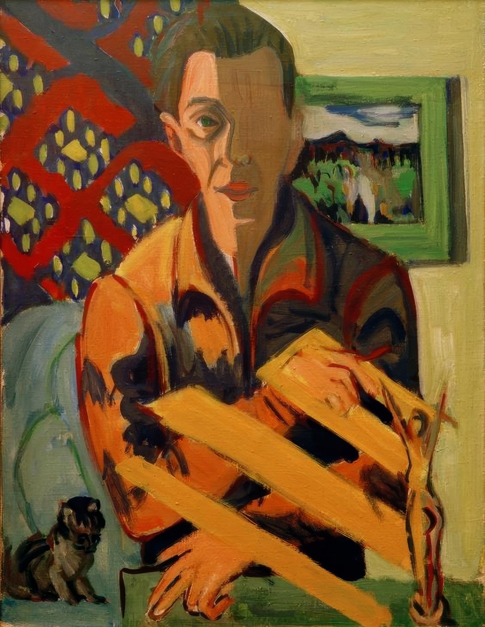 Selvportræt af Ernst Ludwig Kirchner