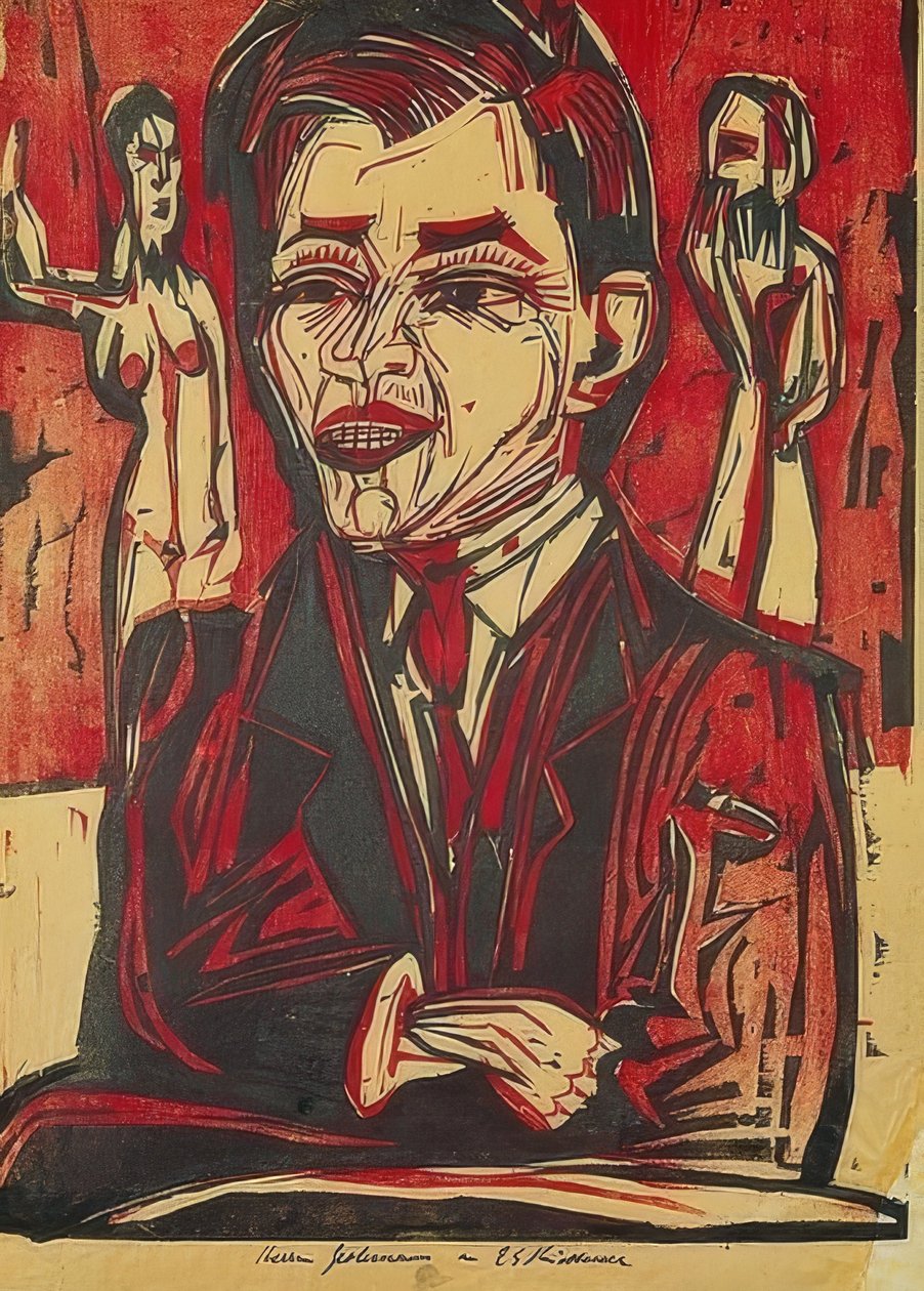 Selvportræt af Ernst Ludwig Kirchner