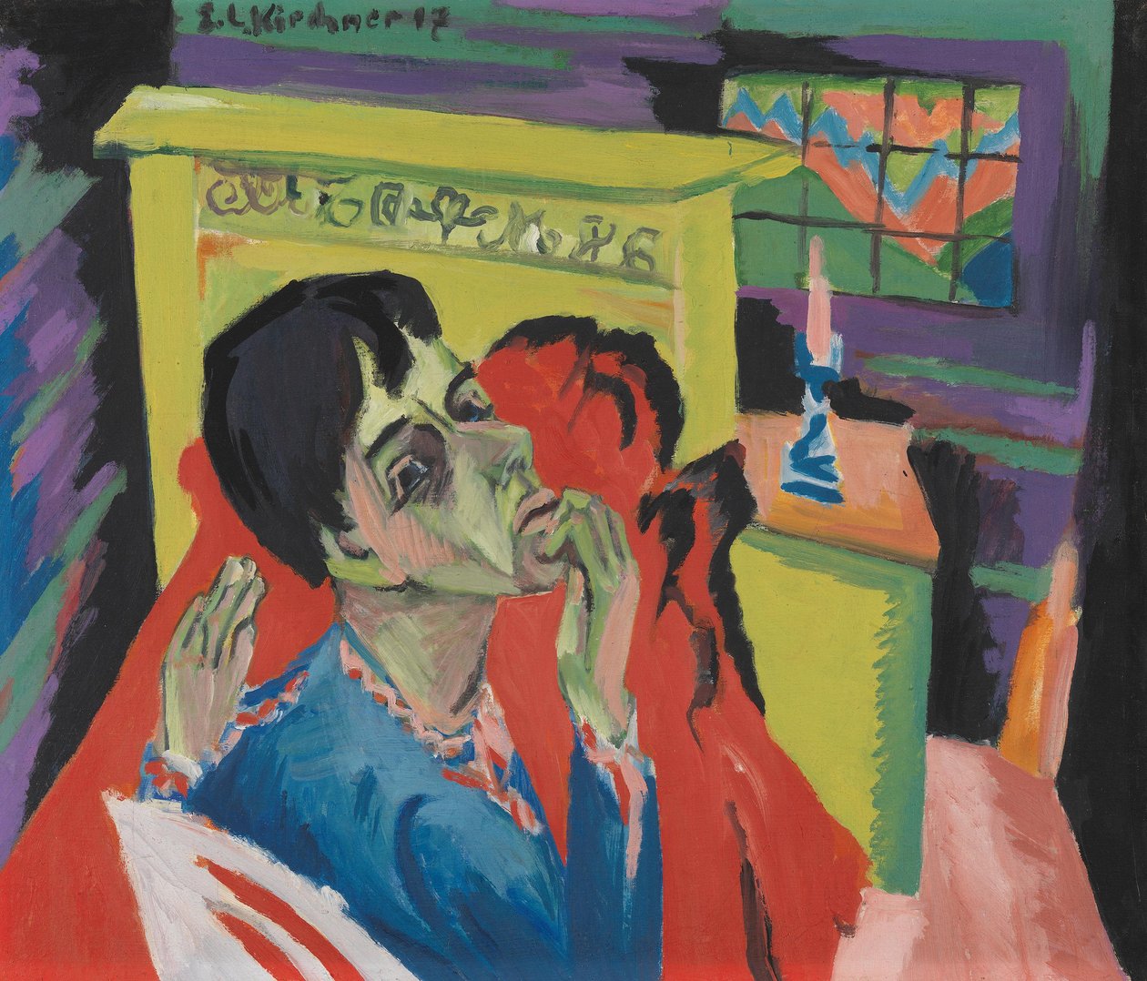 Selvportræt som syg mand (Den syge) af Ernst Ludwig Kirchner